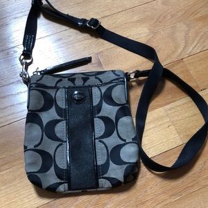 Black coach crossbody bag